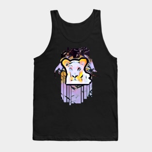 Lion Drawing Painting Design Art Tank Top